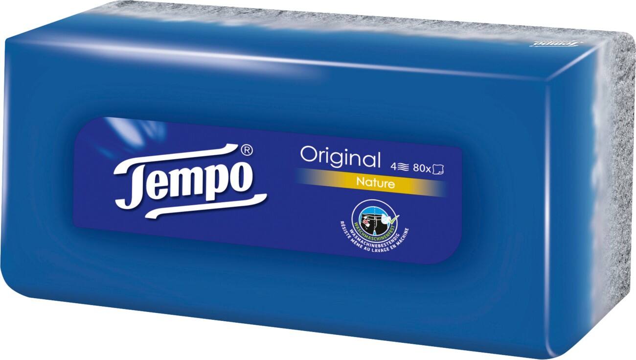 Tempo Taschentücher 4-lagig 1 Stück à 80 Blatt