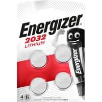 Energizer Knopfzellen CR2032 3 V Lithium 4 Stück