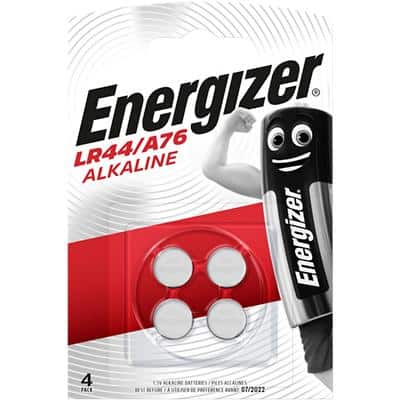 Energizer Knopfzellen LR44 1 5 V Alkali 4 Stück 