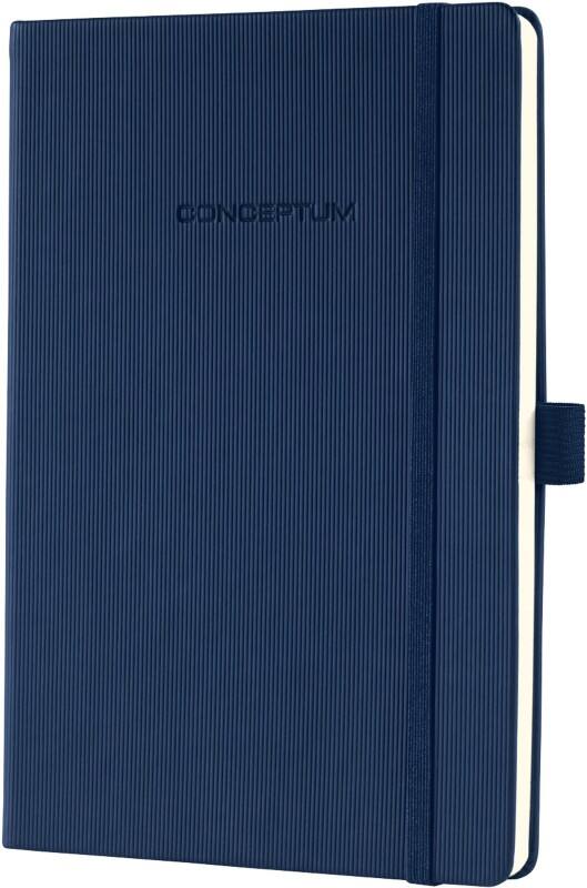 Sigel Conceptum A5 Gebunden Mitternachstblau Hardcover-Notizbuch Kariert 97 Blatt