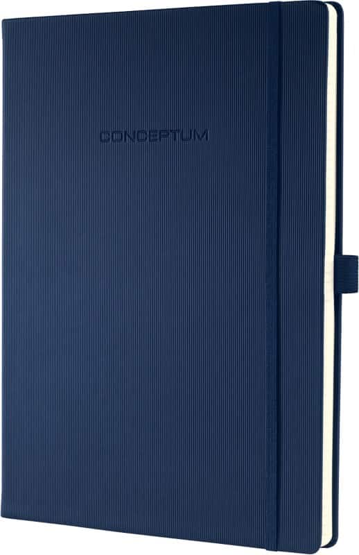 Sigel Conceptum A4 Gebunden Midnight Blue Hardcover-Notizbuch Kariert 97 Blatt