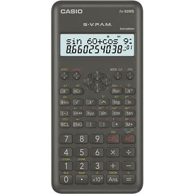 Casio Wissenschaftlicher Taschenrechner FX-82MS-2 Schwarz