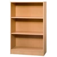 Hammerbacher Melaminharzbeschichtete Spanplatte Regal 2 Fachböden 800 x 400 x 1.270 mm Braun Buche