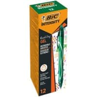 BIC Gel-ocity Quick Dry Tintenroller Grün Mittel 0.30 mm Nachfüllbar 12 Stück