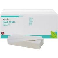 Niceday Professional Falthandtücher Standard 2-lagig C-falz Weiß 24 Stück à 96 Blatt
