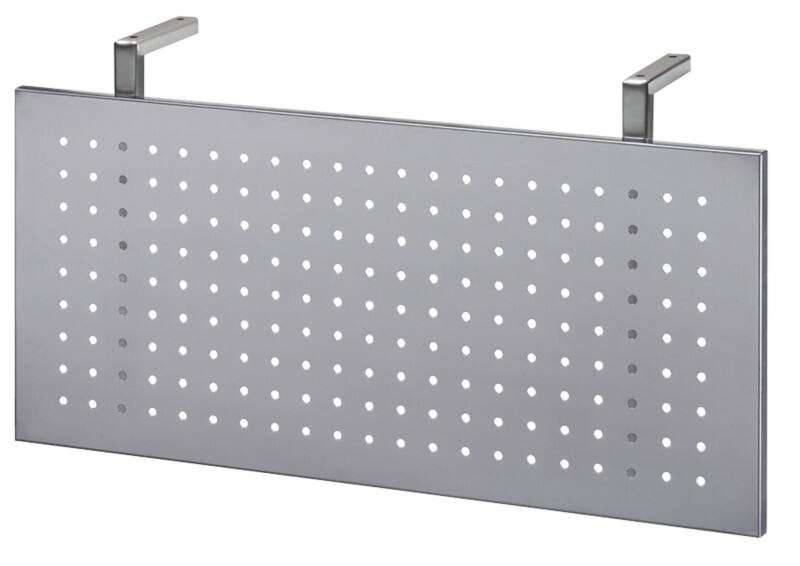 Hammerbacher Sichtblende Matrix Silber 750 x 350 mm