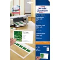 Avery Visitenkarten C32011-10 85 x 54 mm 200 g/m² Weiß 10 Blatt à 10 Etiketten