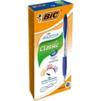 BIC Atlantis Classic Kugelschreiber Blau Mittel 0.4 mm Nachfüllbar 12 Stück