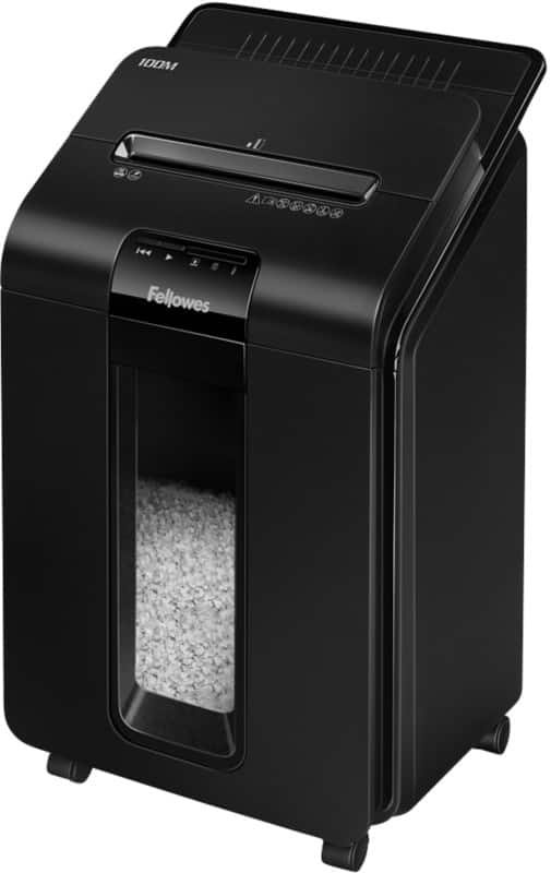 Fellowes Automatische Zufuhr AutoMax 100M Aktenvernichter 100 Blatt Minischnitt Sicherheitsstufe P-4 23 L