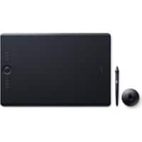 Wacom Intuos Pro Large - Digitalisierer - rechts- und linkshändig - 31.1 x 21.6 cm - Multi-Touch - elektromagnetisch - 8 Tasten - kabellos, kabelgebunden - USB, Bluetooth - Schwarz