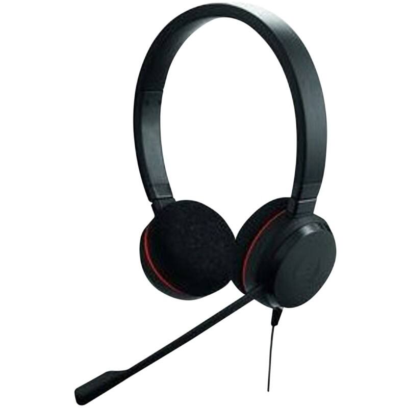 Jabra Evolve 20 Verkabelt Headset Kopfbügel Noise Cancelling Microphone Mit Mikrofon Stereo Schwarz