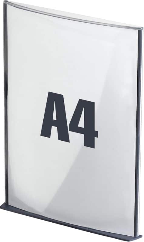 Paperflow DIN A4 Informationsschild Grau Haftend Polystyrol 12SA4.11 23 (B) x 31 (H) cm