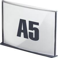 Paperflow DIN A5 Informationsschild Grau Haftend PS (Polystyrol) 19SA5.11 23 (B) x 16 (H) cm
