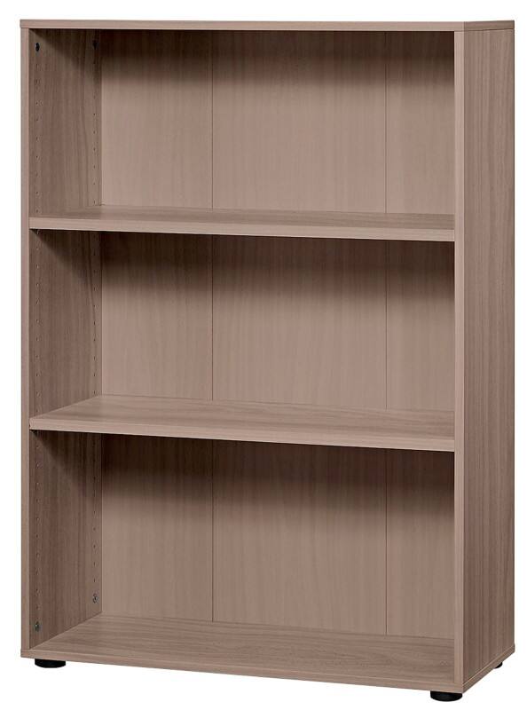Hammerbacher Matrix Melaminharzbeschichtete Spanplatte Regal 2 Fachböden 800 x 330 x 1.144 mm Braun Walnuss