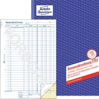 AVERY Zweckform Kassenbuch 1757 Gelb, Weiß Liniert Perforiert DIN A4 21 x 29,7 cm 60 g/m²