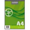 AURORA A4 Oben gebunden Grünes Papier Abdeckung Notizblock quadriert Recycelt 100 Blatt