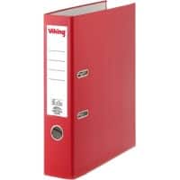 Viking Ordner A4 hoch 75 mm Rot 2 Ringe PP (Polypropylen) Matt Hochformat
