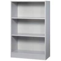 Hammerbacher Melaminharzbeschichtete Spanplatte Regal 2 Fachböden 800 x 400 x 1.270 mm Grau