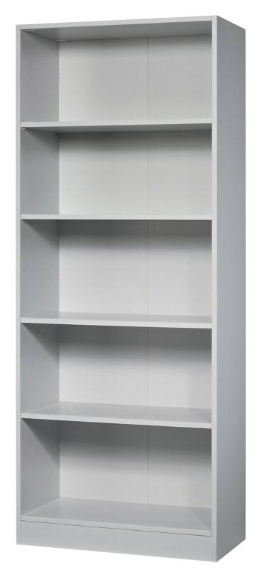 Hammerbacher Melaminharzbeschichtete Spanplatte Regal 4 Fachböden 800 x 400 x 2.004 mm Grau