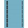 Leitz PC-beschriftbare Selbstklebende Rückenschilder 1686 Für Leitz 1050 Qualitäts-Ordner Blau 39 x 192 mm 150 Stück