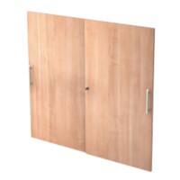 Hammerbacher Türen Matrix Nussbaum 1.200 x 1.100 mm 2 Stück