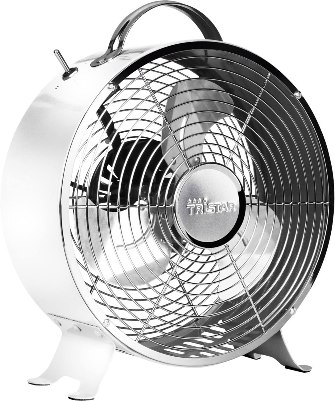 Tristar Tischventilator QuickDes VE-5967 25 cm 20 W Silber, Weiß