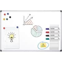 Office Depot wandmontierbares magnetisches Whiteboard Emaille Slimline 120 x 90 cm