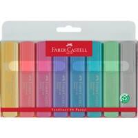Faber-Castell Pastel 46 Textmarker Farbig Sortiert Extra Breit Keilspitze 1 - 5 mm 8 Stück