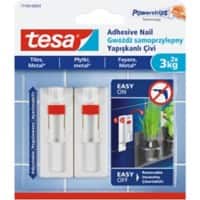 tesa Klebenägel Weiß 2 Stück