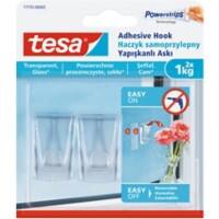 tesa Klebehaken Transparent 2 Stück