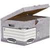 Bankers Box System Archivbox mit Klappdeckel FastFold Besonders stabil FSC Grau 293 (H) x 378 (B) x 545 (T) mm 10 Stück