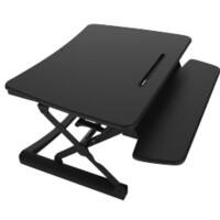 Euroseats Sitz-Steh-Schreibtisch 14.WVH.003 XL Schwarz Extra Lang 890 x 590 x 500 mm