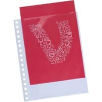 Office Depot Prospekthüllen DIN A5 Glasklar Transparent 80 Mikron PP (Polypropylen) Öffnung Oben 17 Löcher 25 Stück