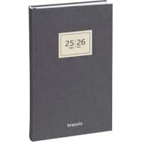 Brepols Terminplaner 2026 1 Tag / 1 Seite Niederländisch, Französisch, Deutsch, Englisch Schwarz 2.210.0674.15.6.0  