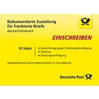 Deutsche Post Einschreiben-Label National 2,65 € Deutschland 10 Stück