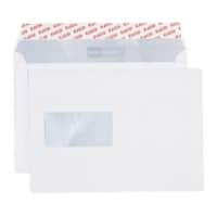 Elco Premium Briefumschläge Mit Fenster C5 229 (B) x 162 (H) mm Abziehstreifen Weiß 80 g/m² 500 Stück