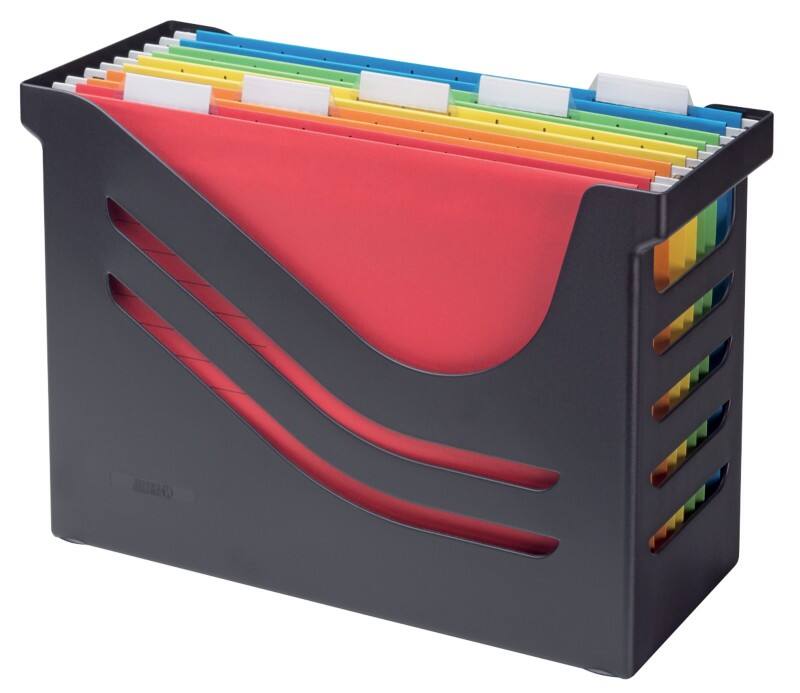 Djois Re-Solution Hängeregisterbox DIN A4 15 Kunstoff Schwarz