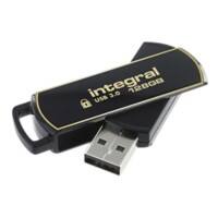 Integral USB 3.0 USB-Stick Secure 360 128 GB Schwarz, Gold
