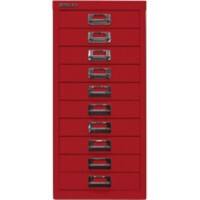 Bisley Schubladenschrank 10 Schübe Kardinal Rot 279 x 380 x 590 mm
