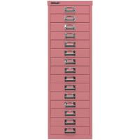 Bisley Schubladenschrank 15 Schübe Pink 279 x 380 x 860 mm