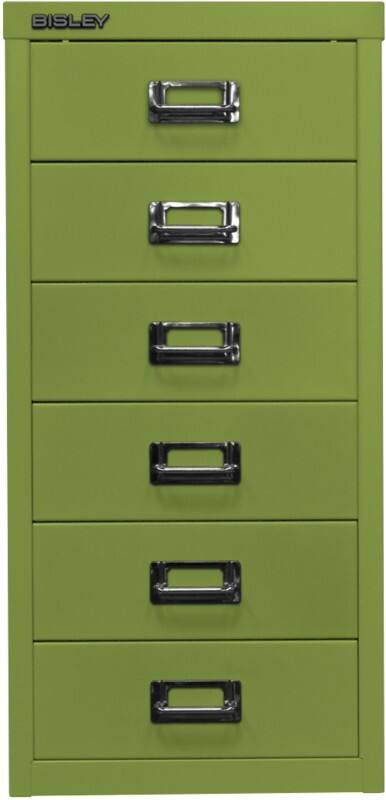 Bisley Schubladenschrank 6 Schübe Grün 279 x 380 x 590 mm