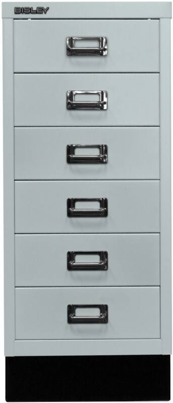 Bisley Schubladenschrank 6 Schübe Hellgrau 279 x 380 x 670 mm