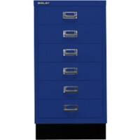 Bisley Schubladenschrank 6 Schübe Oxford Blau 349 x 432 x 670 mm