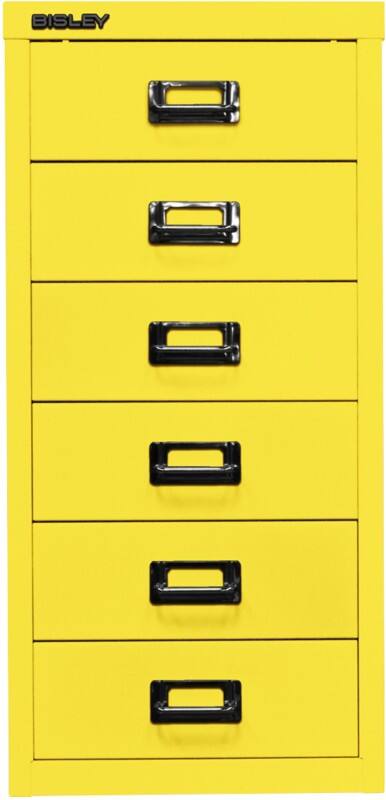 Bisley Schubladenschrank 6 Schübe Gelb 279 x 380 x 590 mm