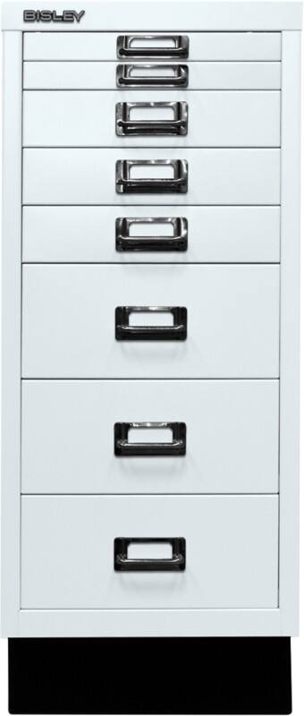 Bisley Schubladenschrank 8 Schübe Lichtgrau 279 x 380 x 670 mm