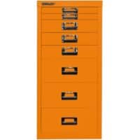 Bisley Schubladenschrank 8 Schübe Orange 279 x 380 x 590 mm
