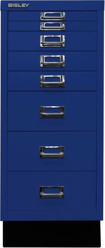 Bisley Schubladenschrank 8 Schübe Oxfordblau 279 x 380 x 670 mm