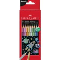 Faber-Castell Hexagonal Buntstifte Farbig sortiert 10 Stück