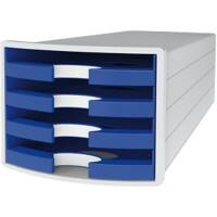 HAN Schubladen Set Impuls Polystyrol Hellgrau, Blau 28 x 36,7 x 23,5 cm