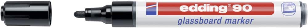 edding Glasboard Marker 90 Schwarz